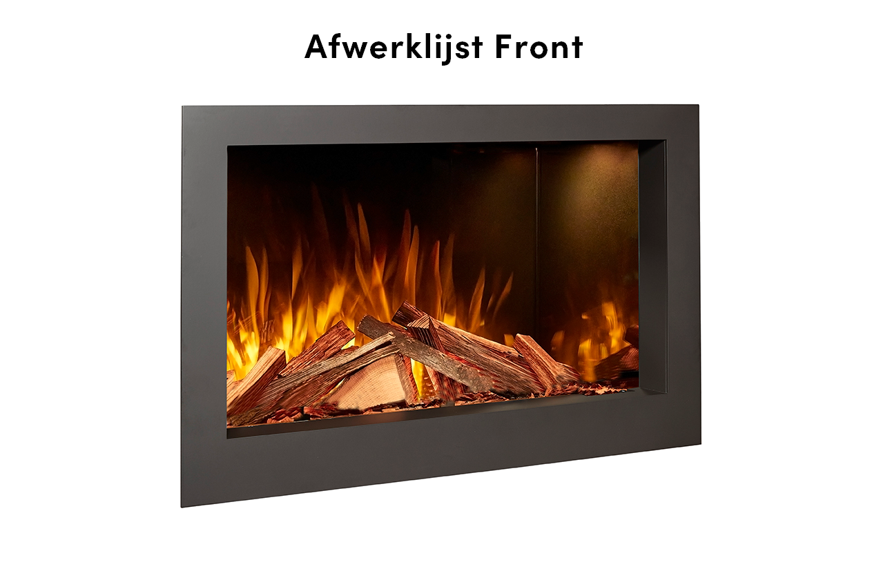Fair Fires Tru Vizion Solution insert 650 Front in zwart met vlammen
