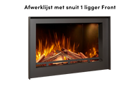 Fair Fires Tru Vizion Solution insert 650 Front met vlammen en houtblokken
