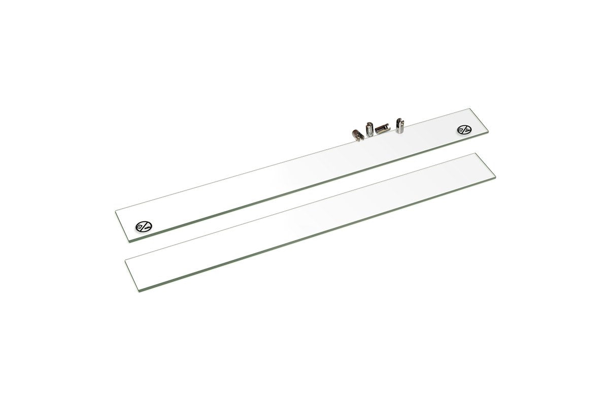 Xaralyn bio-ethanol brander XL met lip, twee glazen platen op witte achtergrond