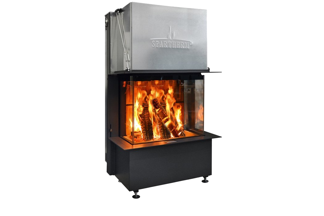 Spartherm Linear Triple 80x41x50 kachel met brandend vuur