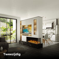 Charlton & Jenrick i-1250e Deep ingebouwd in moderne woonkamer met keuken