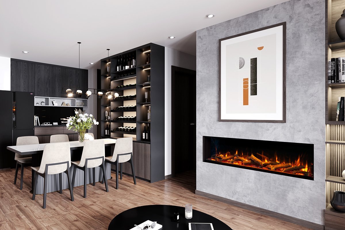 Charlton & Jenrick I-1800e Deep wandhaard in moderne eetkamer