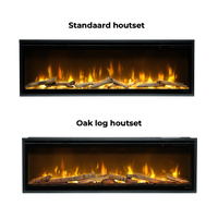 Dimplex Ignite Evolve 60 met standaard houthoutset en eikenhoutset