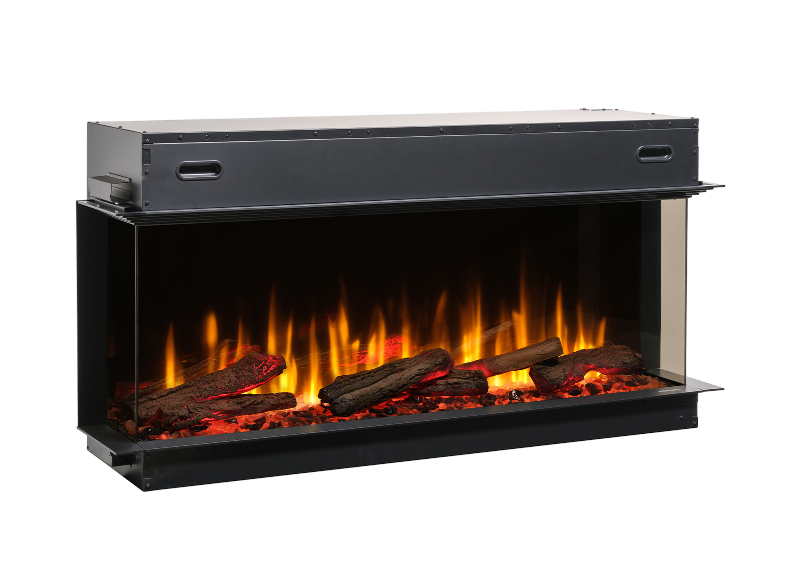 Dimplex Ignite Ultra 50 inbouwhaard met vlammen en houtblokken