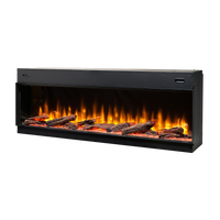 Dimplex Ignite Ultra 74 elektrische haard met lange vlammen en houtblokken