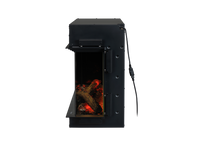 Dimplex Ignite Ultra 40 elektrische haard met houtblokken op witte achtergrond