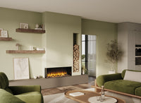 Charlton & Jenrick i-1100e Slim in moderne woonkamer met ingebouwde haard