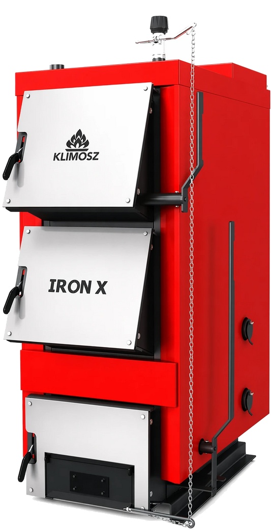 Klimosz Iron X 20 rode ketel met drie deuren