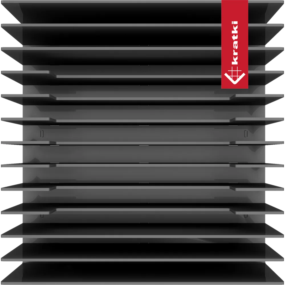 Kratki Erizo zwarte metalen ventilatierooster