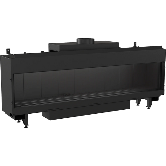 Kratki Leo 200 inbouwhaard met brede glazen voorzijde