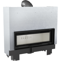 Kratki MB100 inbouwhaard met glazen deur en metalen omkasting