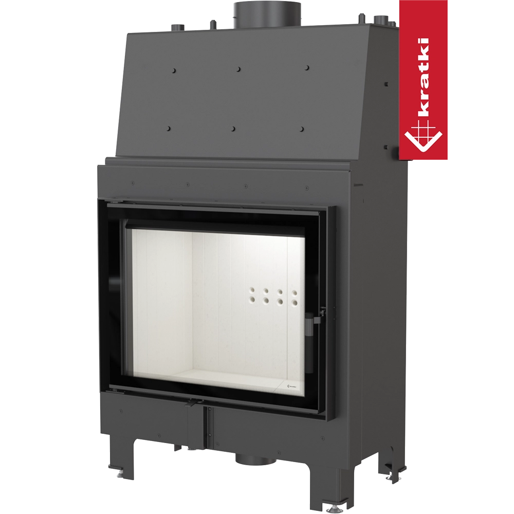 Kratki MBA CV inbouwhaard met zwart frame en wit interieur