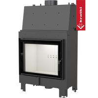 Kratki MBA CV inbouwhaard met zwart frame en wit interieur