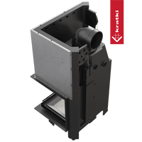 Kratki MBZ inbouwhaard met open metalen behuizing