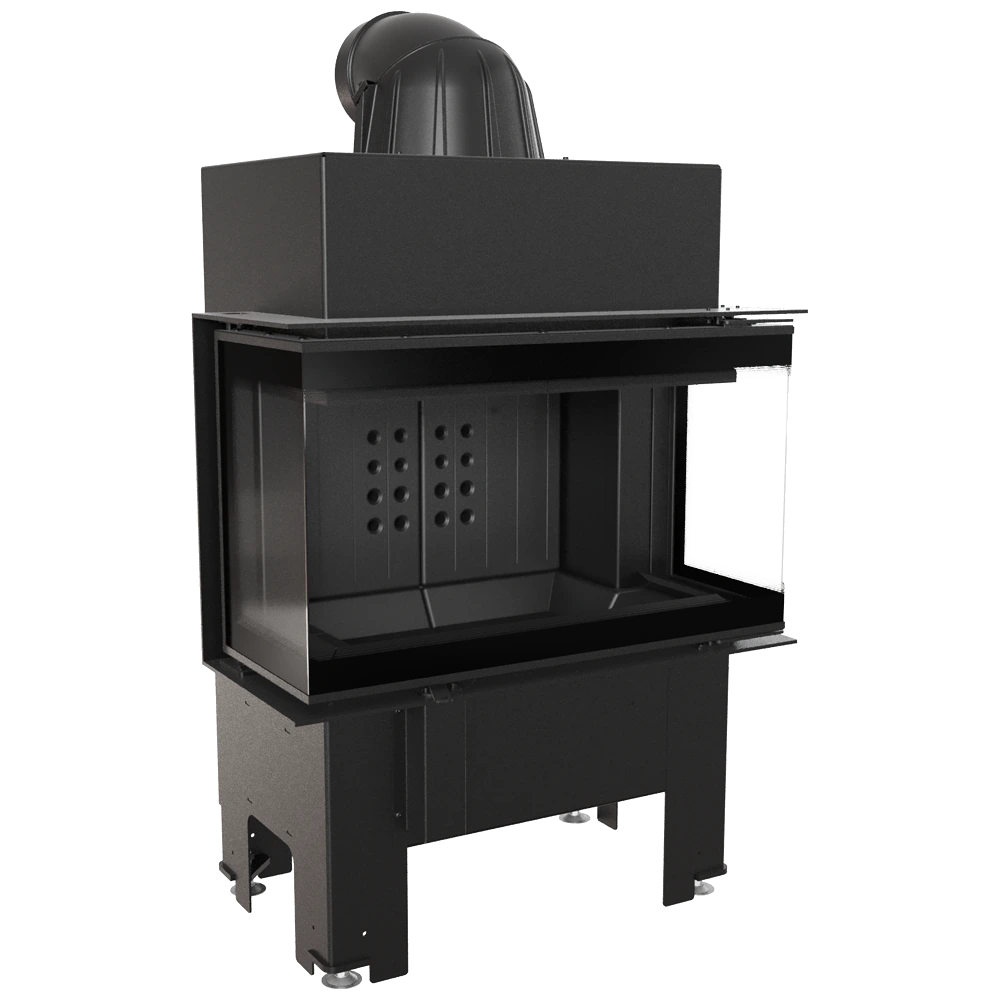 Kratki NBC 680/280 inbouwhaard met zwart metalen front