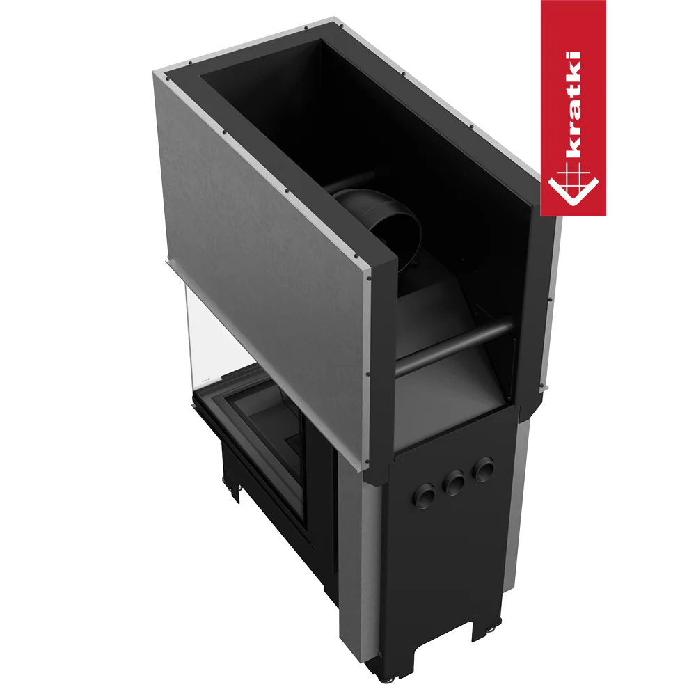 Kratki NBU 500/700 inbouwhaard, technische productafbeelding