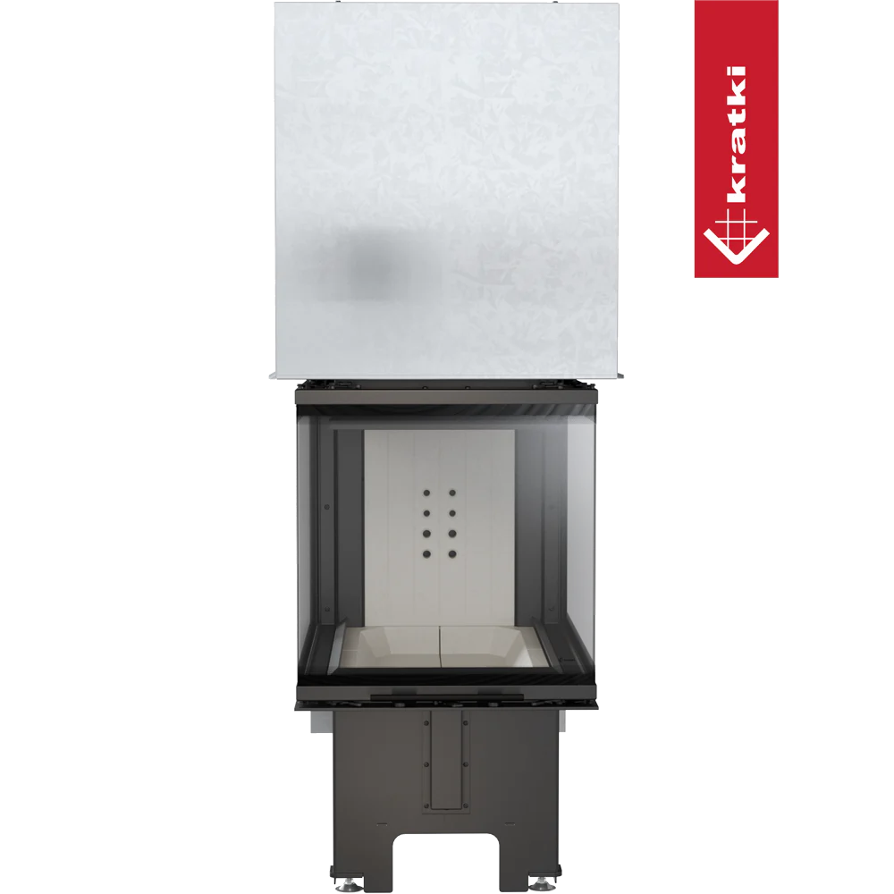 Kratki NBU 500/700 inbouwhaard met glazen deur en metalen omkasting