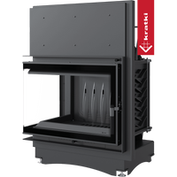 Kratki Zuzia Eco houtkachel, grijs, zonder achtergrond