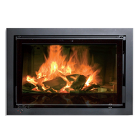 Spartherm Swing Inzet 71x52 met brandend vuur achter glazen ruit