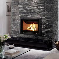 Spartherm Swing Inzet 61x50 brandt in moderne woonkamer