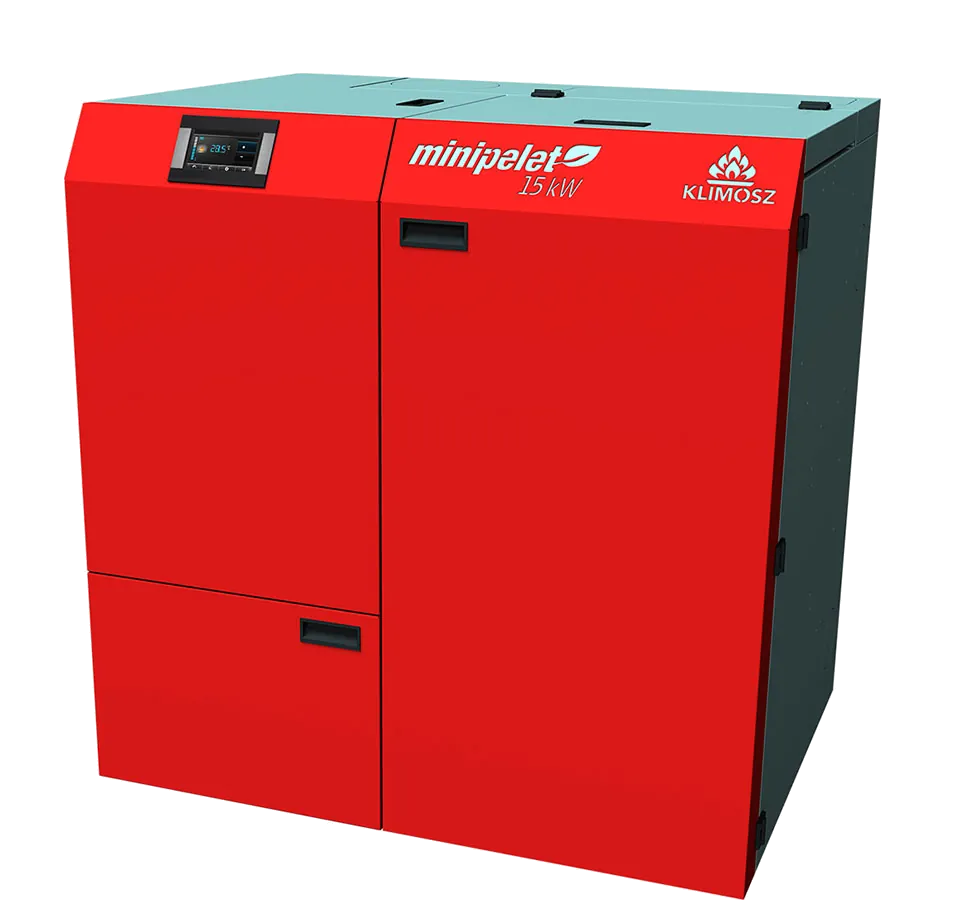 Klimosz Minipelet 15 pelletkachel in rood met display