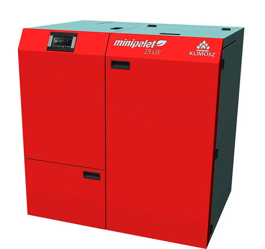 Klimosz Minipelet 15 pelletkachel in rood met display