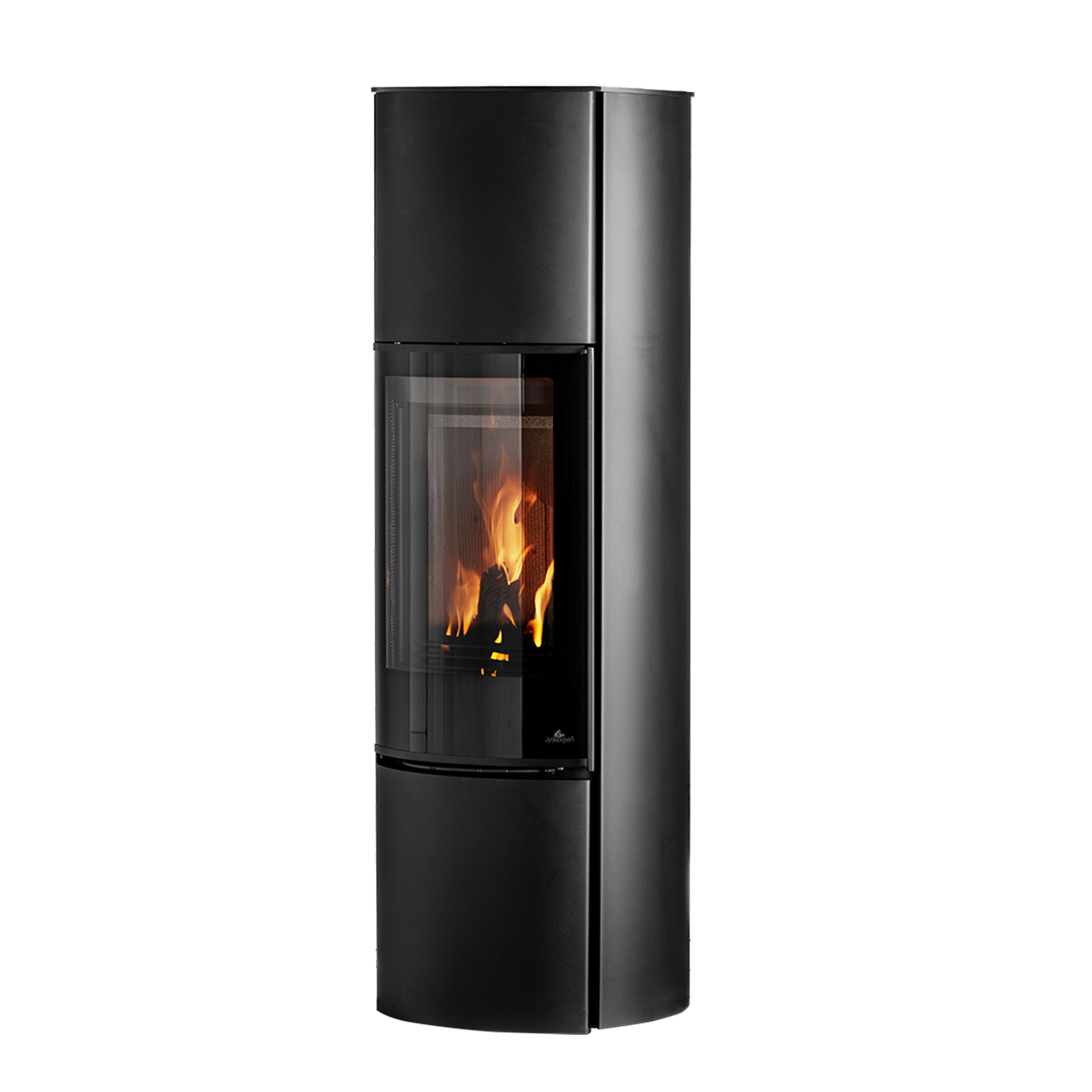Jydepejsen Cozy Modern High houtkachel met zichtbare vlammen