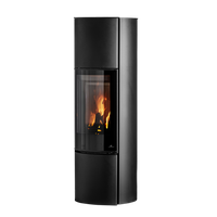 Jydepejsen Cozy Modern High houtkachel met zichtbare vlammen