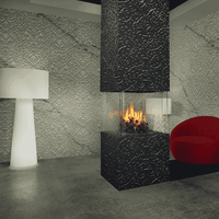 Element4 Architect Series gashaard in moderne woonkamer met zwarte sierschouw