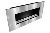 Icon Fires Nero Wall Frame 1150 in roestvrijstalen wandframe