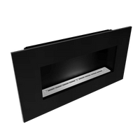 Icon Fires Nero Wall Frame 1150 zwarte inbouwhaard op witte achtergrond