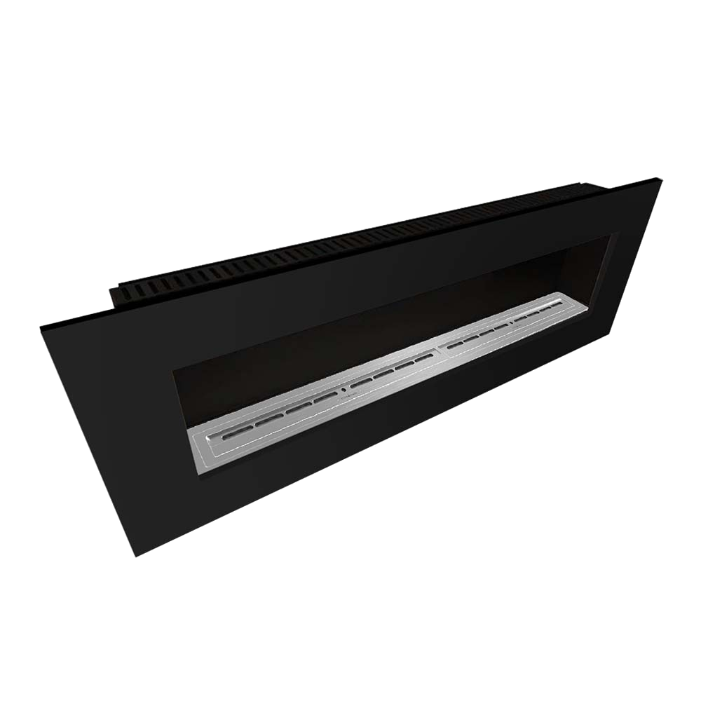 Icon Fires Nero Wall Frame 1750 zwarte wandhaard op witte achtergrond