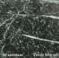 Verde Macael steentextuur met donkere marmerlook