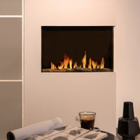 Wanders Orion Multi 30" in moderne nis met brandende vlammen