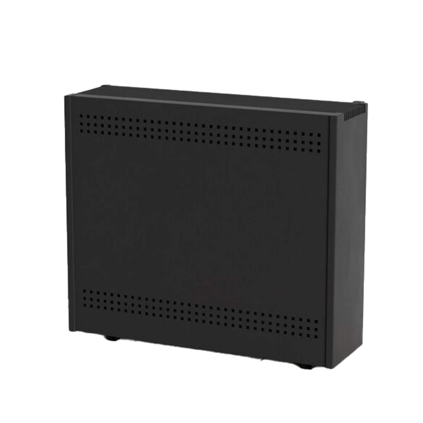 Bocal P41 gevelkachel zwart, rechthoekig model met ventilatiegaten