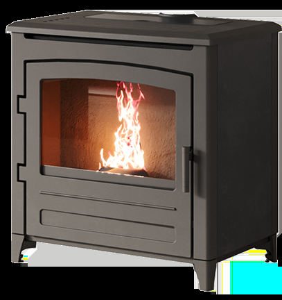 Nordic Fire Rocco houtkachel met zichtbare vlammen