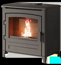 Nordic Fire Rocco houtkachel met zichtbare vlammen