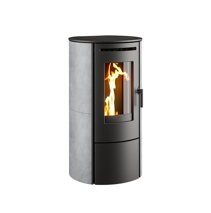 Nordic Fire Store pelletkachel met zichtbare vlammen