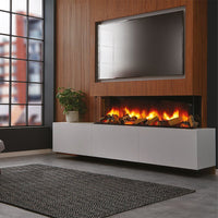 Charlton & Jenrick Polaris 1600 mm elektrische haard in moderne woonkamer