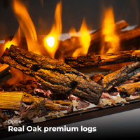 Charlton & Jenrick i-560e Slim met Real Oak premium logs en vlammen