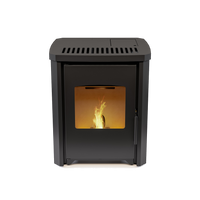 Duroflame Rembrand T3.2 pelletkachel met zicht op vlammen
