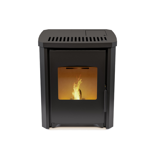 Duroflame Rembrand T3.2 pelletkachel met zicht op vlammen