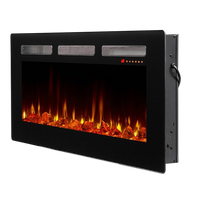 Dimplex Sierra 48" elektrische haard met vlammen en houtblokken