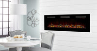 Dimplex Sierra 60" elektrische haard in lichte eetkamer