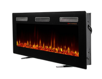 Dimplex Sierra 60 inch elektrische haard met vlammen en zwarte frontplaat