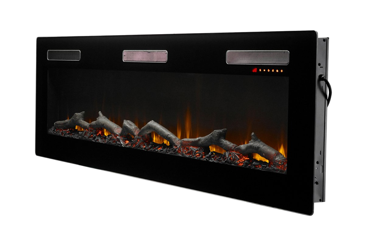 Dimplex Sierra 72 inch elektrische haard zwart met vlammen