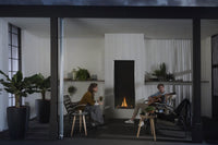 Element4 Sky Large Front Outdoor in moderne overkapping met vuur