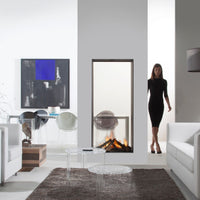 Element4 Sky Large Tunnel in moderne woonkamer met zichtbare vlammen