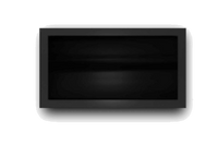 Icon Fires Slimline Firebox 1100 met Slimline 800 Brander zwarte inbouwhaard