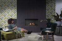 Element4 Summum 100 F haard in woonkamer met brandend vuur